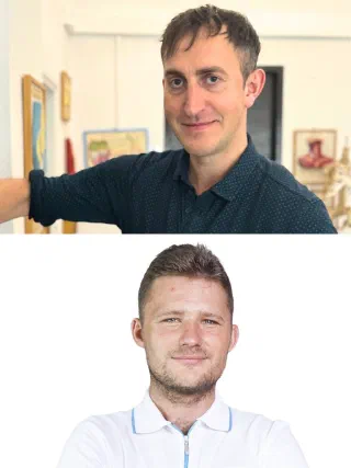 Dawid Dziedzic i Łukasz Grotowski